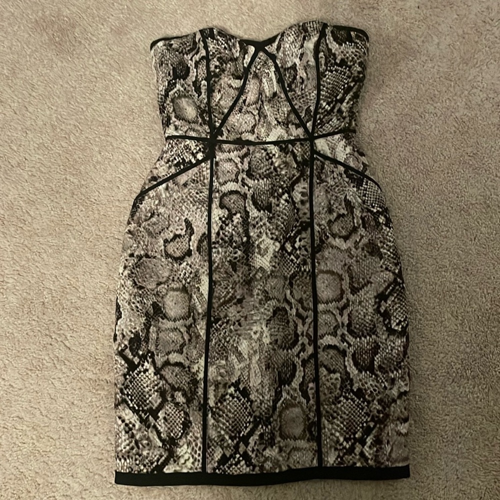 Bcbg strapless dress